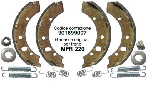 Kit ceppi ganasce freno ellebi - kit,