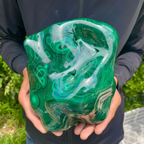 Grappolo trasparente malachite