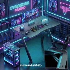 Scrivania gaming 80x55 nera - cm,