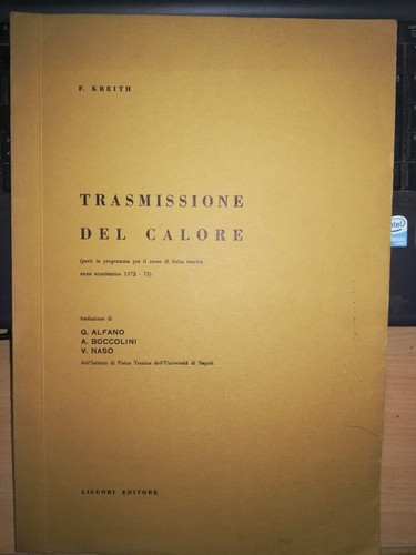 Kreith trasmissione del - f.kreith,