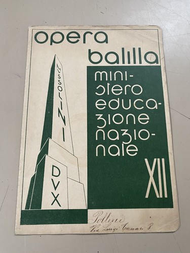 Pagella opera balilla - pagella,