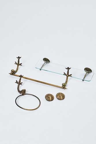Set bagno vintage ottone - da,
