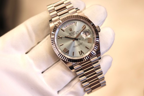 Rolex day date platino blu - day-date,
