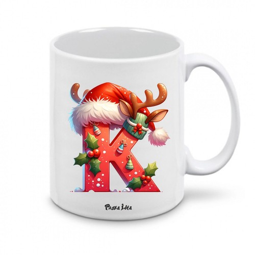 Tazza natale con lettere