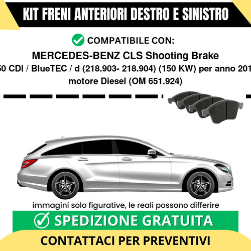 Pastiglie freno anteriori - pastiglie, per
