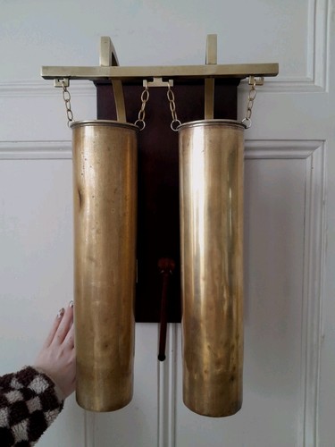 Ww1 trench art brass - trench, shell