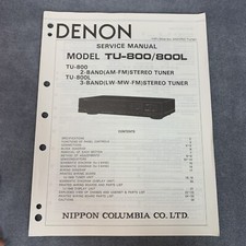 Denon 800 tu 800l manuale - denon, tu-800l