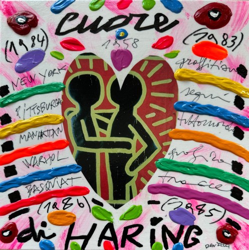Cuore haring bruno - cuore, |