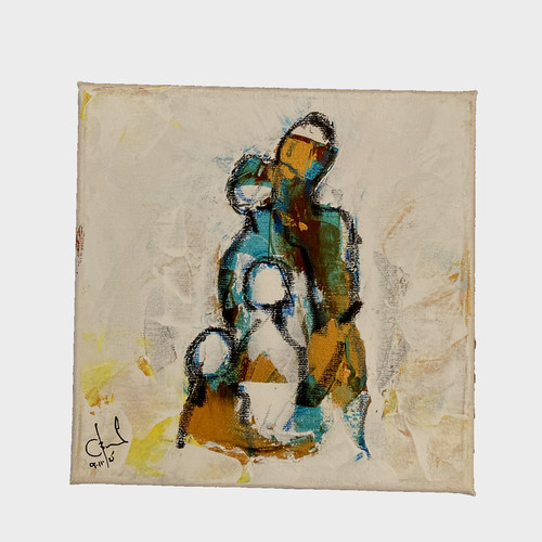 Quadro astratto acrilico