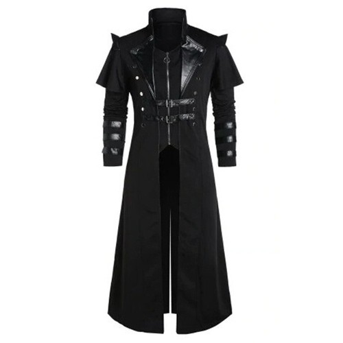 Giacca uomo steampunk nera