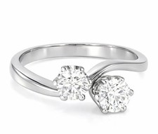 Anello ct diamanti - 1.00,