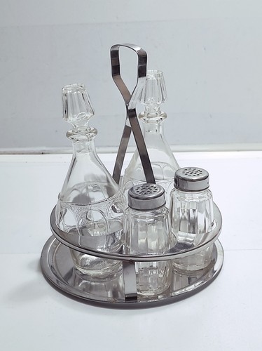 Oliera vintage acciaio - oliera, inox