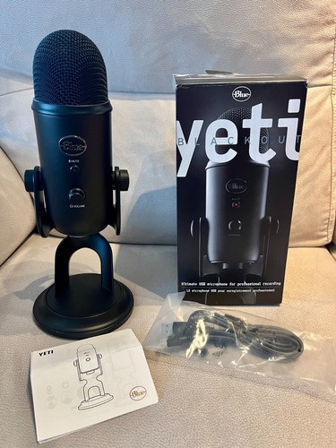 Microfono blue yeti nero usb - microfono,