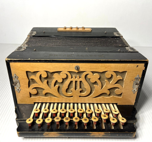 Antica fisarmonica chiave - antica, 21