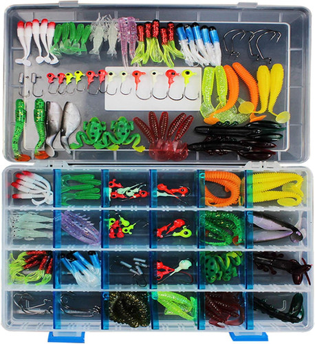 Kit esche pesca 146pcs - kit,