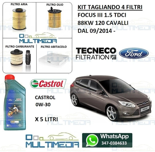 Kit tagliando filtri olio - tagliando,