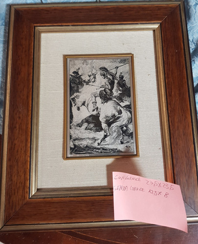 Quadro argento 800 cavaliere