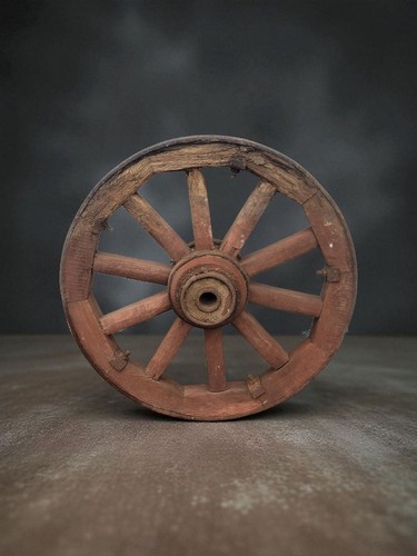 Antica ruota per carrozza