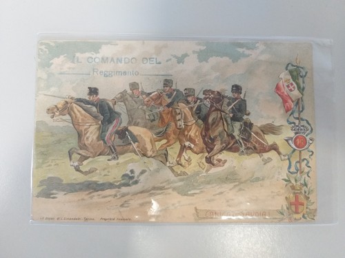 Cartolina cavalleggeri lodi - cavalleggeri, di