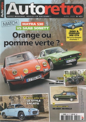 Auto retro 451 matra 530 - matra,