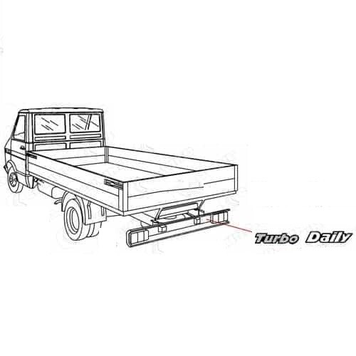 Scritta logo adesiva turbo - scritta,