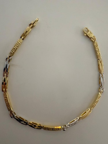 Bracciale oro giallo bianco - bianco, 18