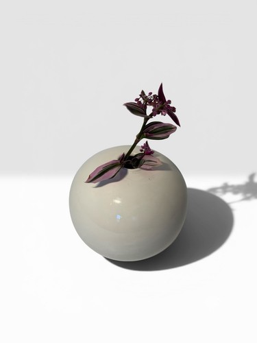 Vaso sferico ceramica vintage - ceramica,