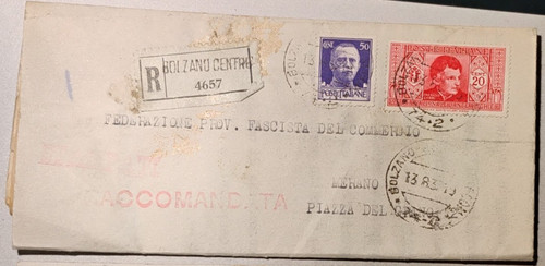 Agosto 1932 busta piego - 1932,
