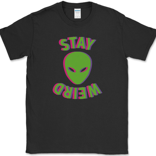 Maglietta stay weird - maglietta,