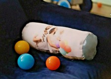 CUSCINO IN RASO A CILINDRO