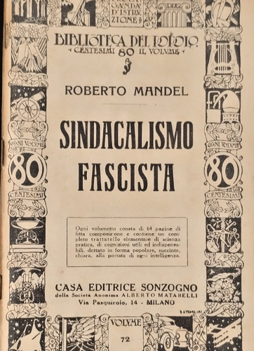 Sindacalismo fascista - fascista, di