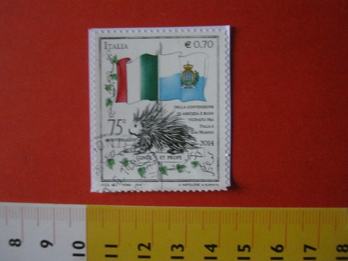 Italia francobollo usato - ab,