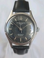 Orologio da polso uomo vintage acciaio inox BAUME AND MERCIER Baumatic 25J automatico