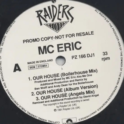 Eric our house vinile - mc,