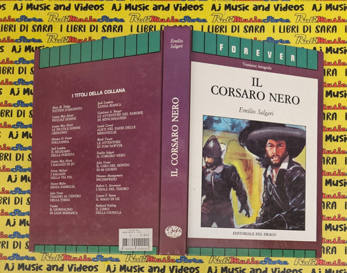 Book libro corsaro - book, nero