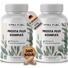 Capsule per la prostata (360 pezzi), complesso Prosta Plus, vegan e ad alto dosaggio (2x180)