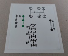 Adesivo unimog schema cambio - unimog,