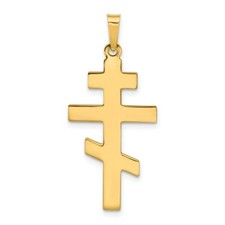 Ciondolo Croce Ortodossa D'Oro