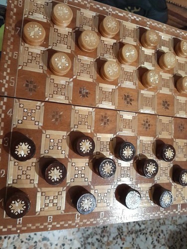 Gioco dama pieghevole legno - gioco,