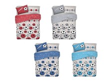 Copripiumino Sacco Piumone Pensieri Delicati Cotone Disegno Calcio