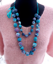 Collana di lana feltro boho