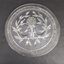 Piatto da torta vintage vetro