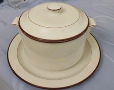 GALVANI Ceramiche zuppiera e piatto tondo serie  "800"  vintage anni '80 nuovi