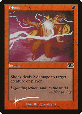 Magic mtg shock fnm exc - mtg,