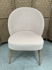 Swoon Toledo Blush Easy Sedia in Velluto, Piedi Leggeri RRP329