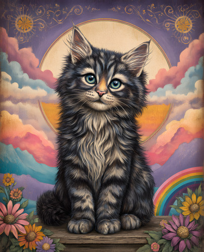 Gatto 8x10 sporgenza - 8x10, su