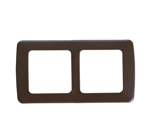 Cornice marrone doppia per - doppia,