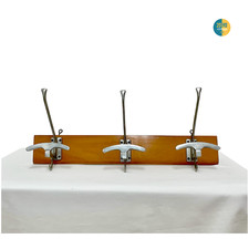 Appendiabiti ingresso da parete vintage a muro modernariato appendi abiti tre