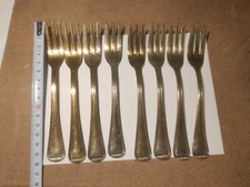 8 Posate Dessert Argento 1000 Vintage Colore oro