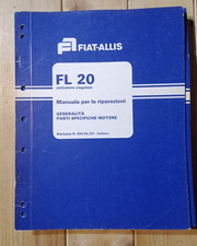 FIAT ALLIS FL20 MANUALE PER LE